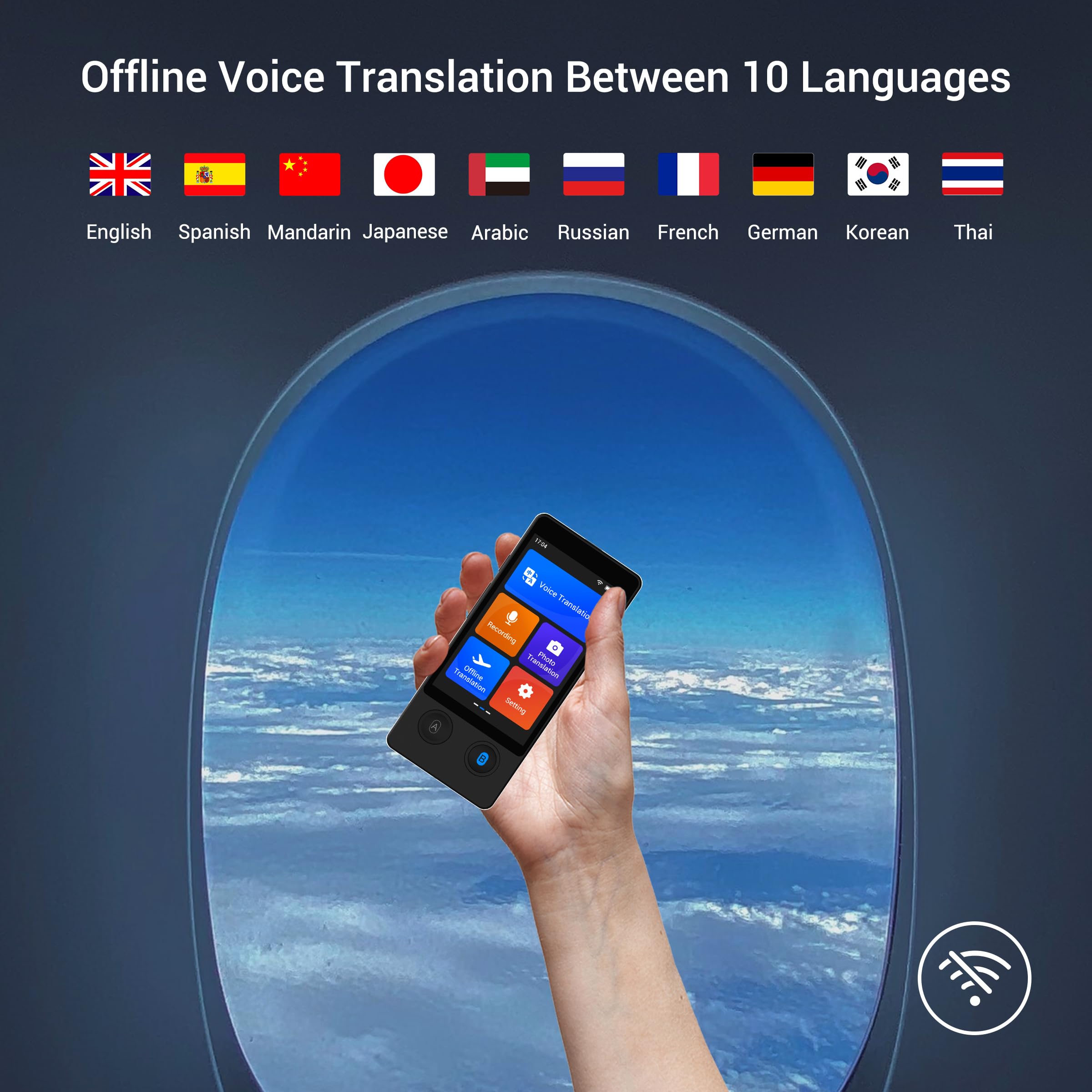 Wooask W12 Translator Device No WiFi or SIM Card Needed 144